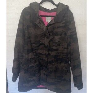 Old Navy Vintage 90's Camouflage Camo Parka Jacket, XL